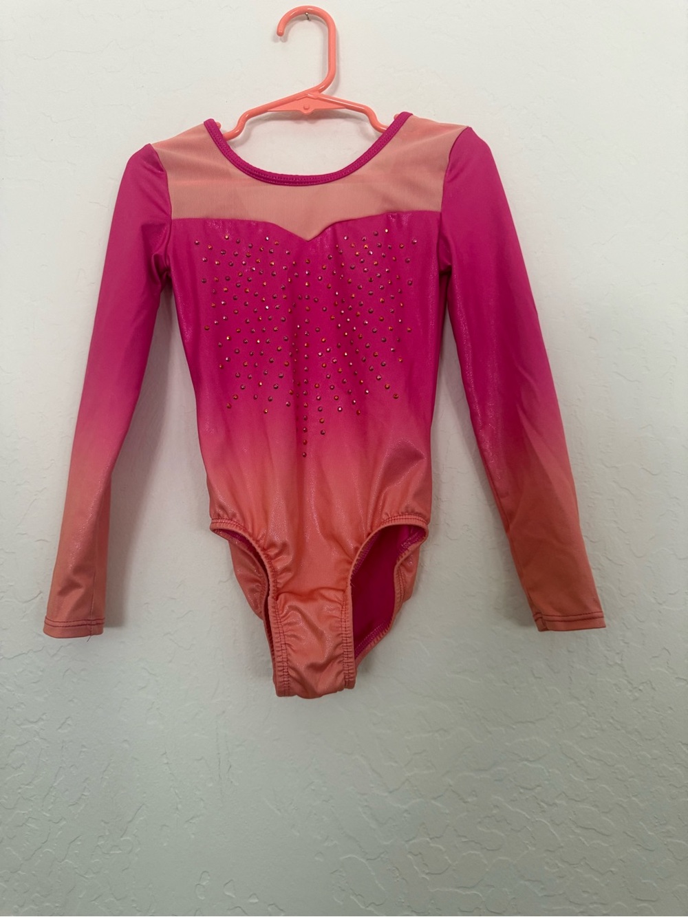 More Than Magic Hot Pink and Coral Girls Dance Leotard